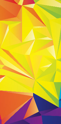 Modern roller blind Colorful origami pattern