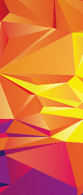 Roller blind modern colorful origami pattern