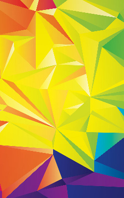Modern roller blind Colorful origami pattern