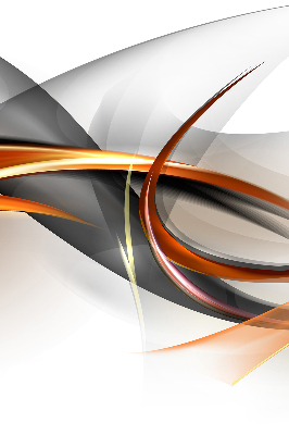Roller blind for large window Orange line pattern