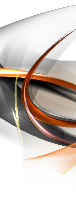 Roller blind for large window Orange line pattern