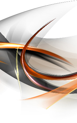 Roller blind for large window Orange line pattern