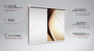 Modern roller blind in metal