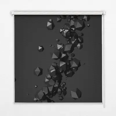 Large window roller blind falling lumps design