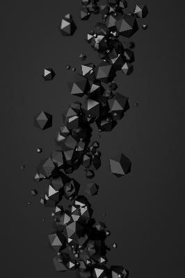 Large window roller blind falling lumps design