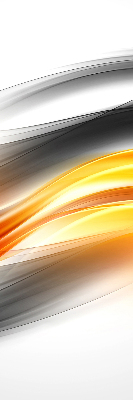 Fabric roller blind Orange waves