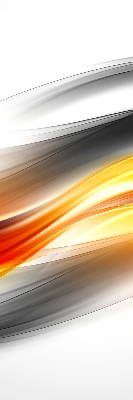 Fabric roller blind Orange waves
