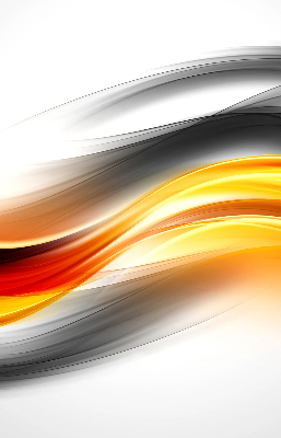 Fabric roller blind Orange waves