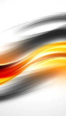Fabric roller blind Orange waves