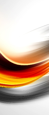Fabric roller blind Orange waves