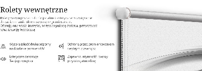Fabric roller blind Orange waves