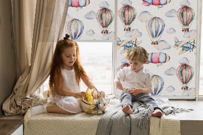 Roller blind for large window Airships and balloons