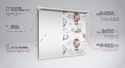 Roller blind for large window Airships and balloons