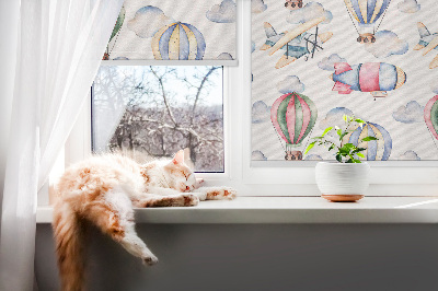 Roller blind for large window Airships and balloons