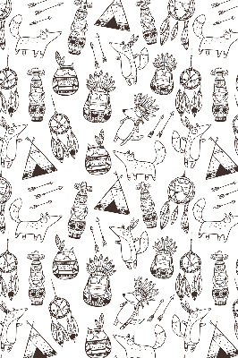 Fabric roller blind Drawn pictures