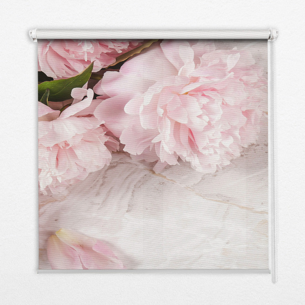 Roller blind for large window Flowers