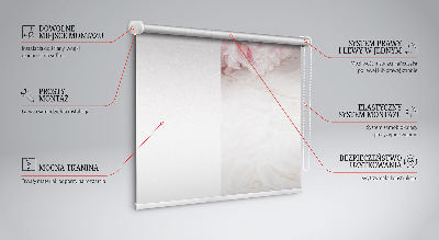 Roller blind for large window Flowers