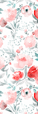 Modern roller blind Pink poppy