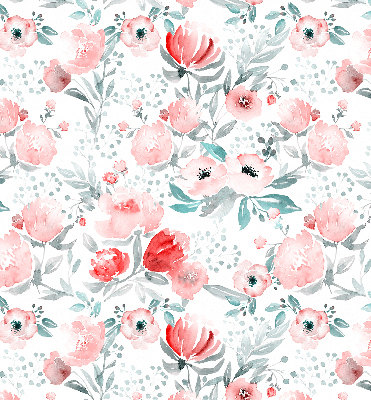 Modern roller blind Pink poppy