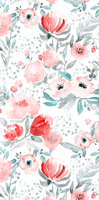 Modern roller blind Pink poppy