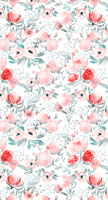 Modern roller blind Pink poppy