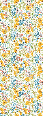 Roller blind for large window Flowers