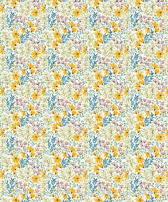 Roller blind for large window Flowers