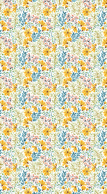 Roller blind for large window Flowers