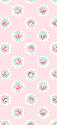 Fabric roller blind Roses