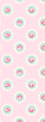 Fabric roller blind Roses