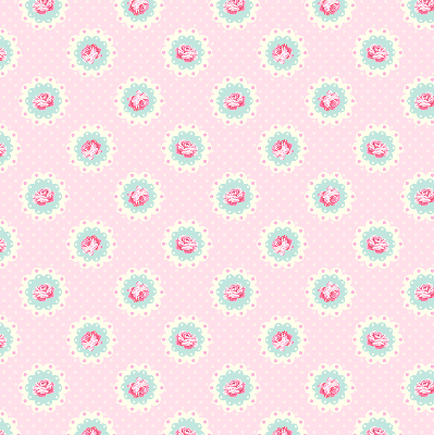 Fabric roller blind Roses