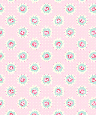 Fabric roller blind Roses