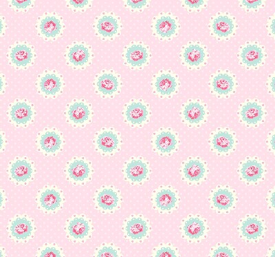 Fabric roller blind Roses