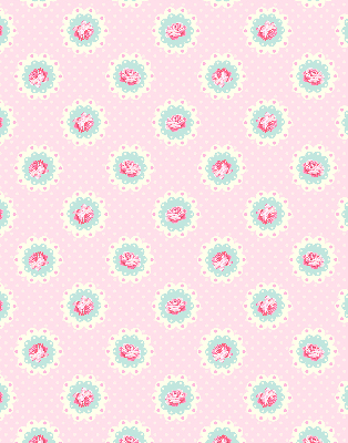 Fabric roller blind Roses