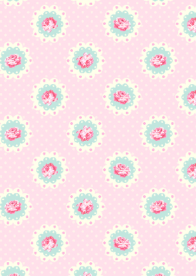 Fabric roller blind Roses