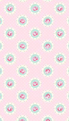 Fabric roller blind Roses
