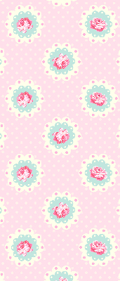 Fabric roller blind Roses
