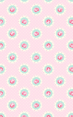 Fabric roller blind Roses