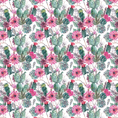 Modern roller blind Cactus flower