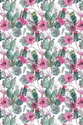 Roller blind modern cactus flower design