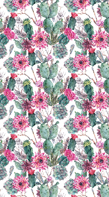 Modern roller blind Cactus flower