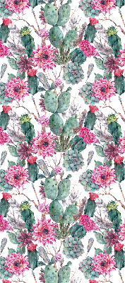 Modern roller blind Cactus flower