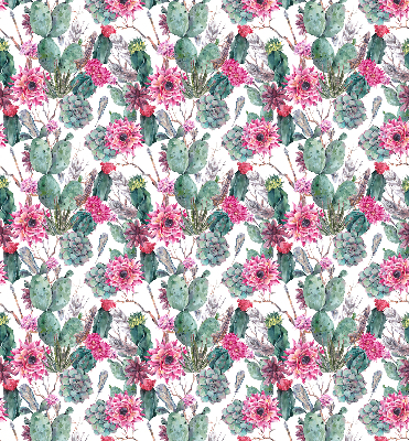 Modern roller blind Cactus flower