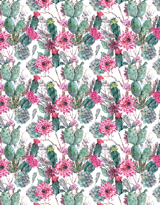 Modern roller blind Cactus flower