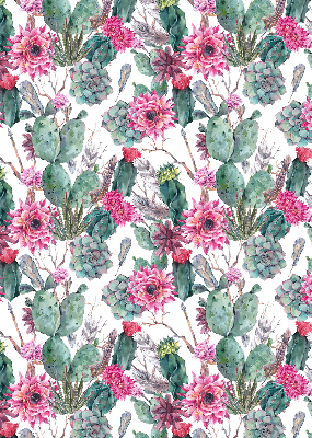 Modern roller blind Cactus flower
