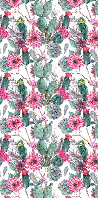 Modern roller blind Cactus flower
