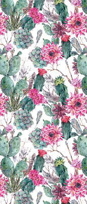 Modern roller blind Cactus flower