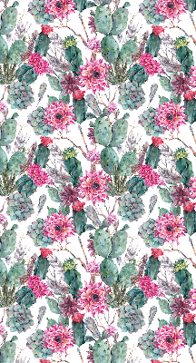 Modern roller blind Cactus flower