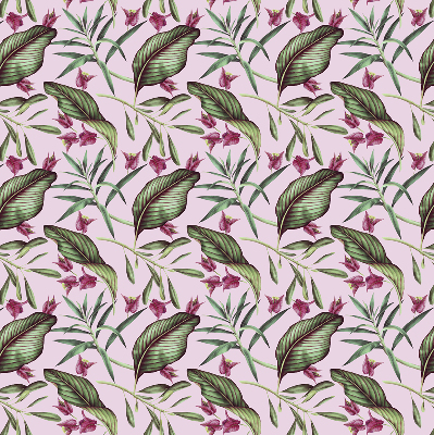 Fabric roller blind Tropical leaves