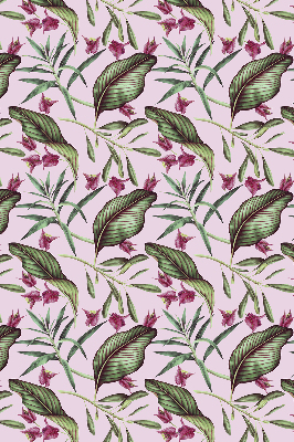 Fabric roller blind Tropical leaves